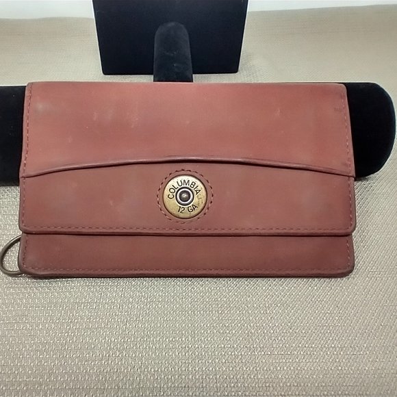 GUANG TONG, Accessories, Guang Tong Brown Leather Foldover Wallet